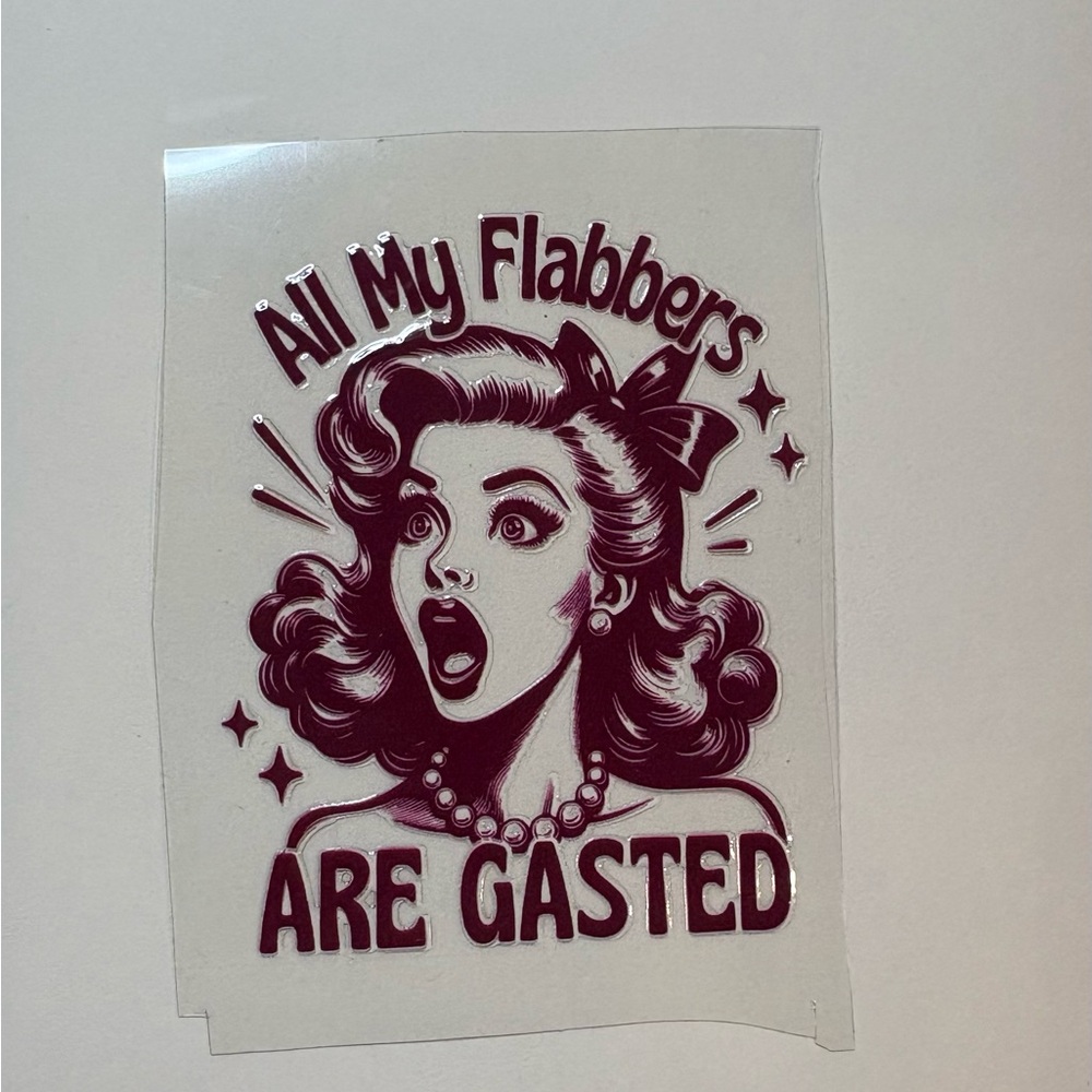 Retro Style Sticker with Text